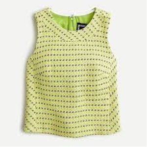 Size 2 J Crew Retro Sleeveless Top in Piet Tweed